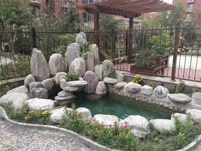 嵩县家庭庭院水景设计