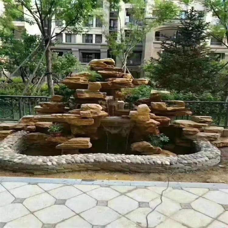 嵩县庭院假山鱼池设计方案